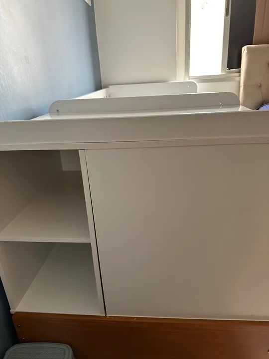 Berço multifuncional + cama auxiliar + colchão  - Foto 2