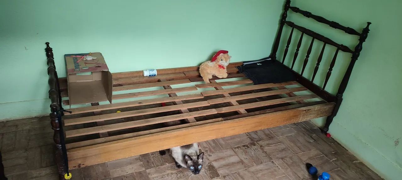 Cama de solteiro madeira - Foto 2