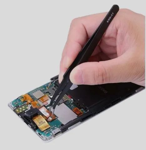 Kit 6 Pinças Antiestáticas De Precisão Para Manutenções - Foto 3