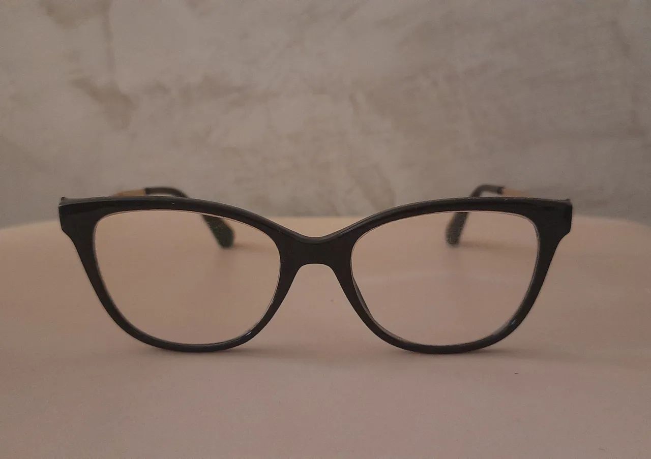 Armação óculos de grau, marca Vision, cor preto.