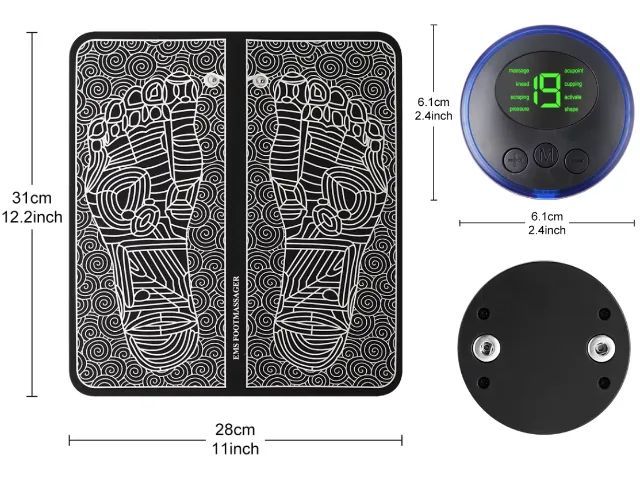 Tapete Pés Massagem Eletromágnetica Ems Portátil Usb - Foto 5