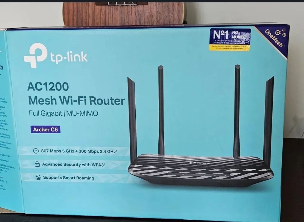 Roteador Mesh Wi-Fi TP-Link AC1200 Archer C6
