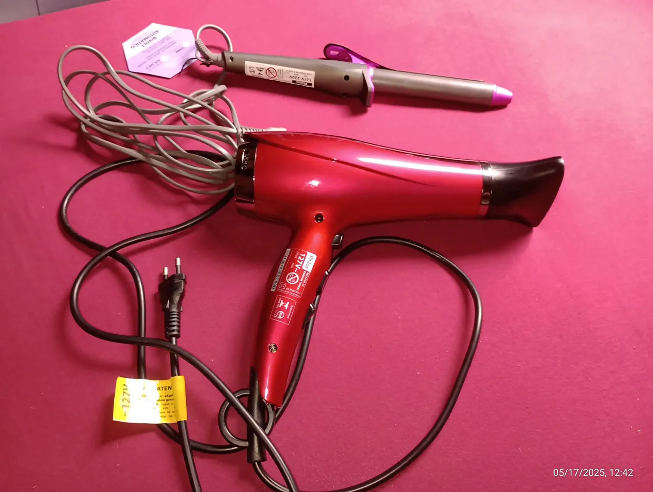 Secador de cabelo Philco 127V e babylis bivolt