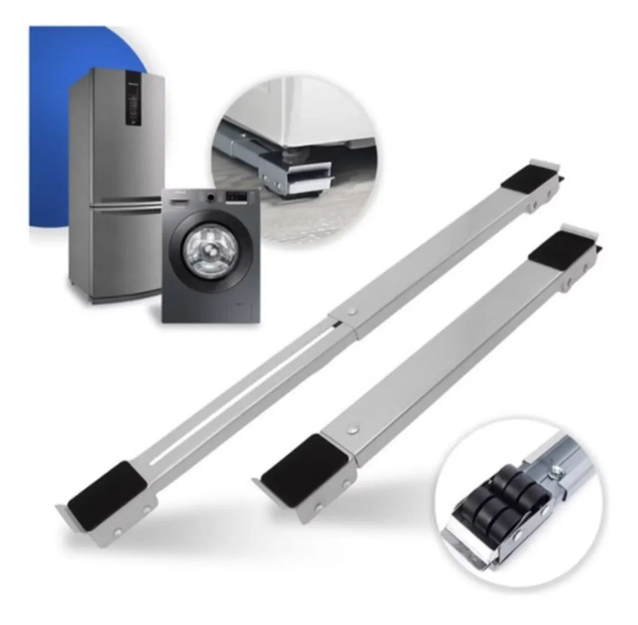 Suporte universal com rodas para eletrodomésticos e móveis - Foto 3