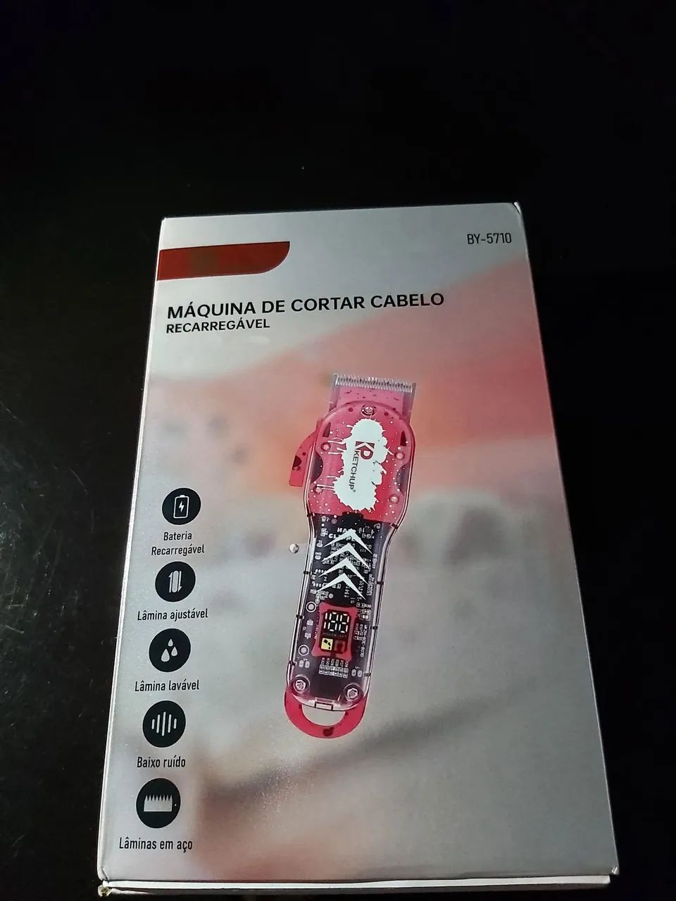 Máquina de Cortar Cabelo Ketchup Profissional - Foto 4