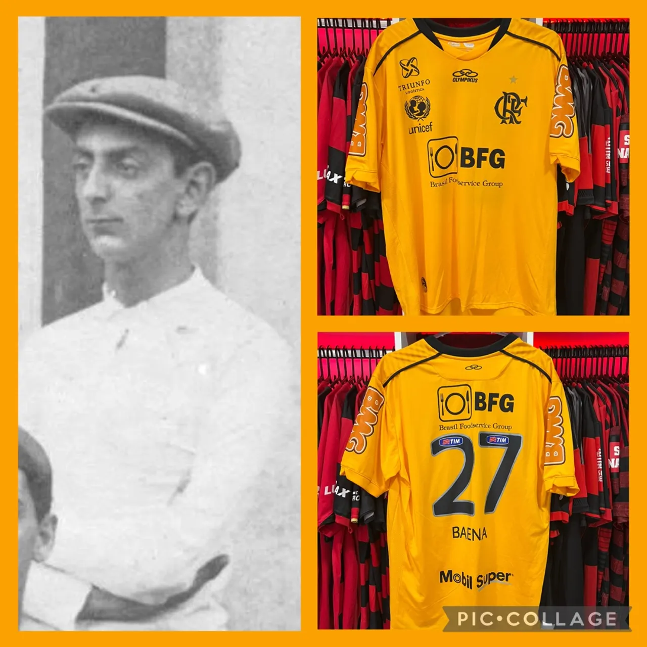 Camisa de Goleiro - Centenário do Futebol / Flamengo 2012 (Homenagem ao Baena)