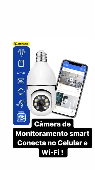 Câmera de Segurança Wi-Fi 1080P com Visão Noturna - Foto 5
