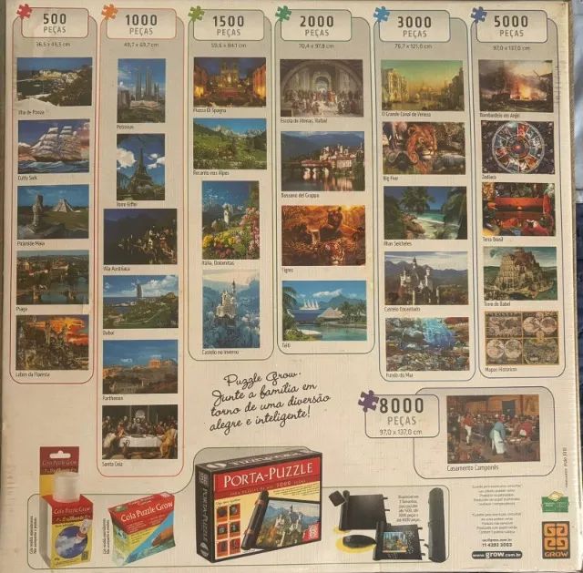 RARIDADE >>LACRADO<< Quebra-cabeça Puzzle Grow Casamento Camponês 8000 Peças - Foto 6