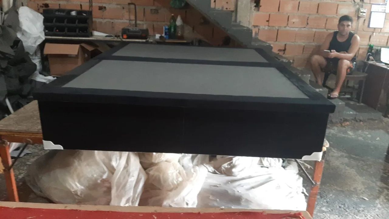 Cama Box com Baú KING  1.099,90 a vista - Foto 2