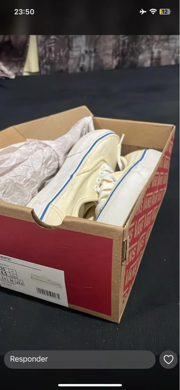 Tênis Vans Authentic Off White - Novo