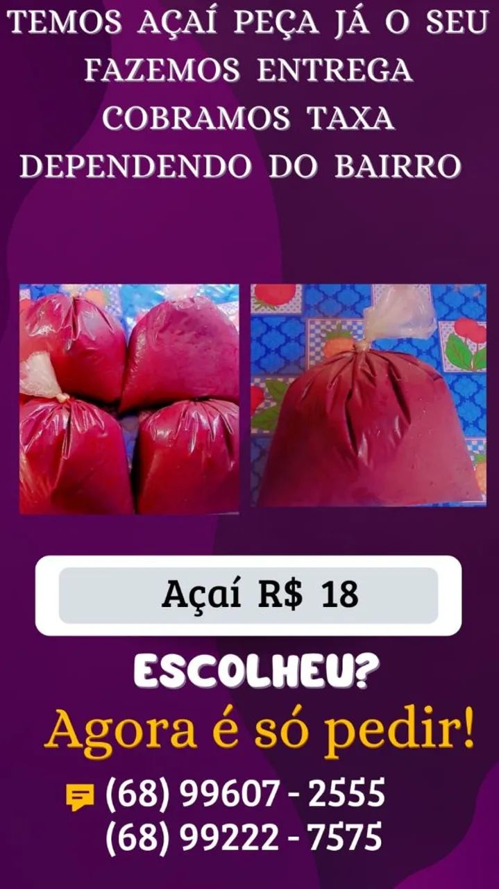 Açaí Delivery - Pedidos a partir de R$ 18,00 - Foto 3