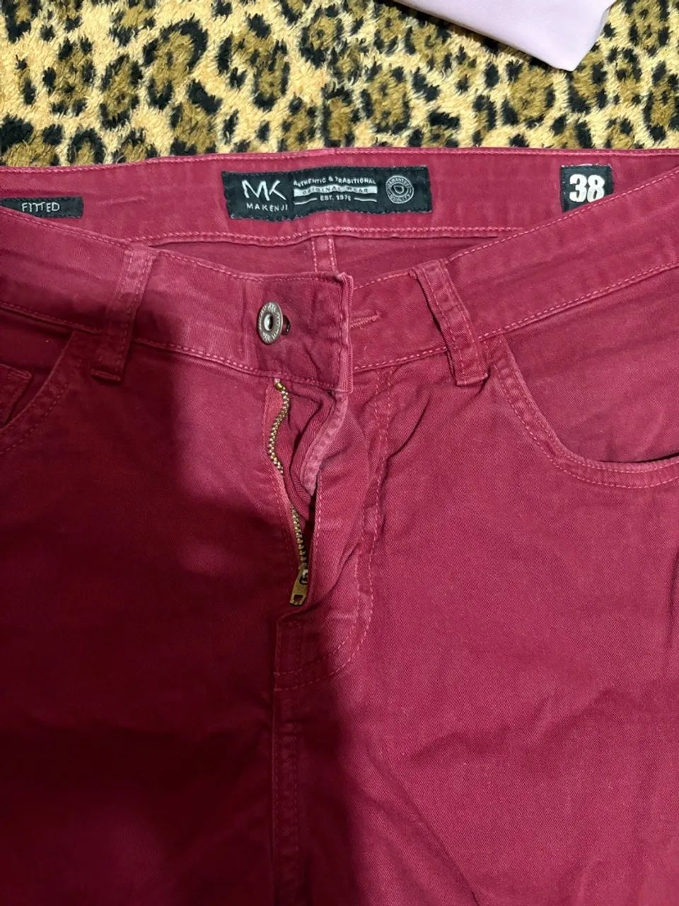 Calça vermelha masculina - Foto 3