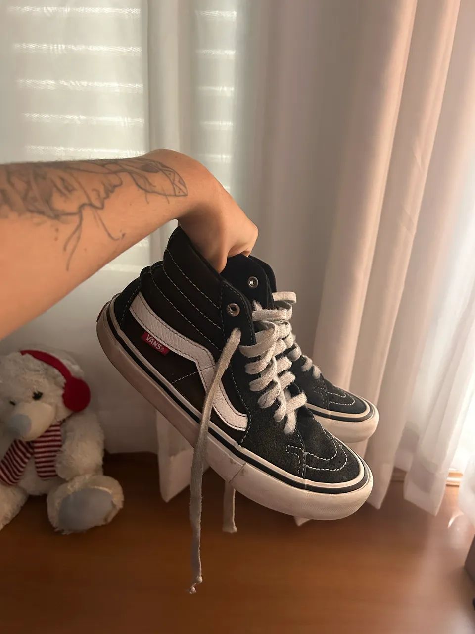 Cano Médio Tenis Vans Masculino Preto Cano Alto Tênis Vans Knu Mid - Main Image