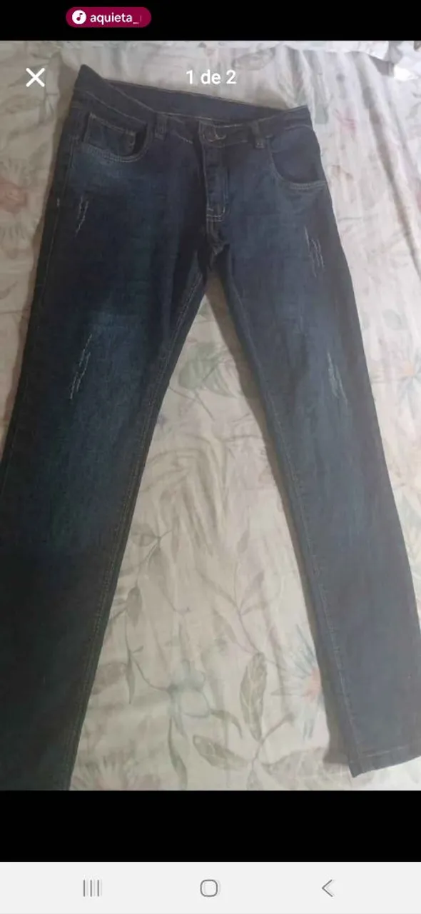 Calça Jeans Azul infantil 6 anos
