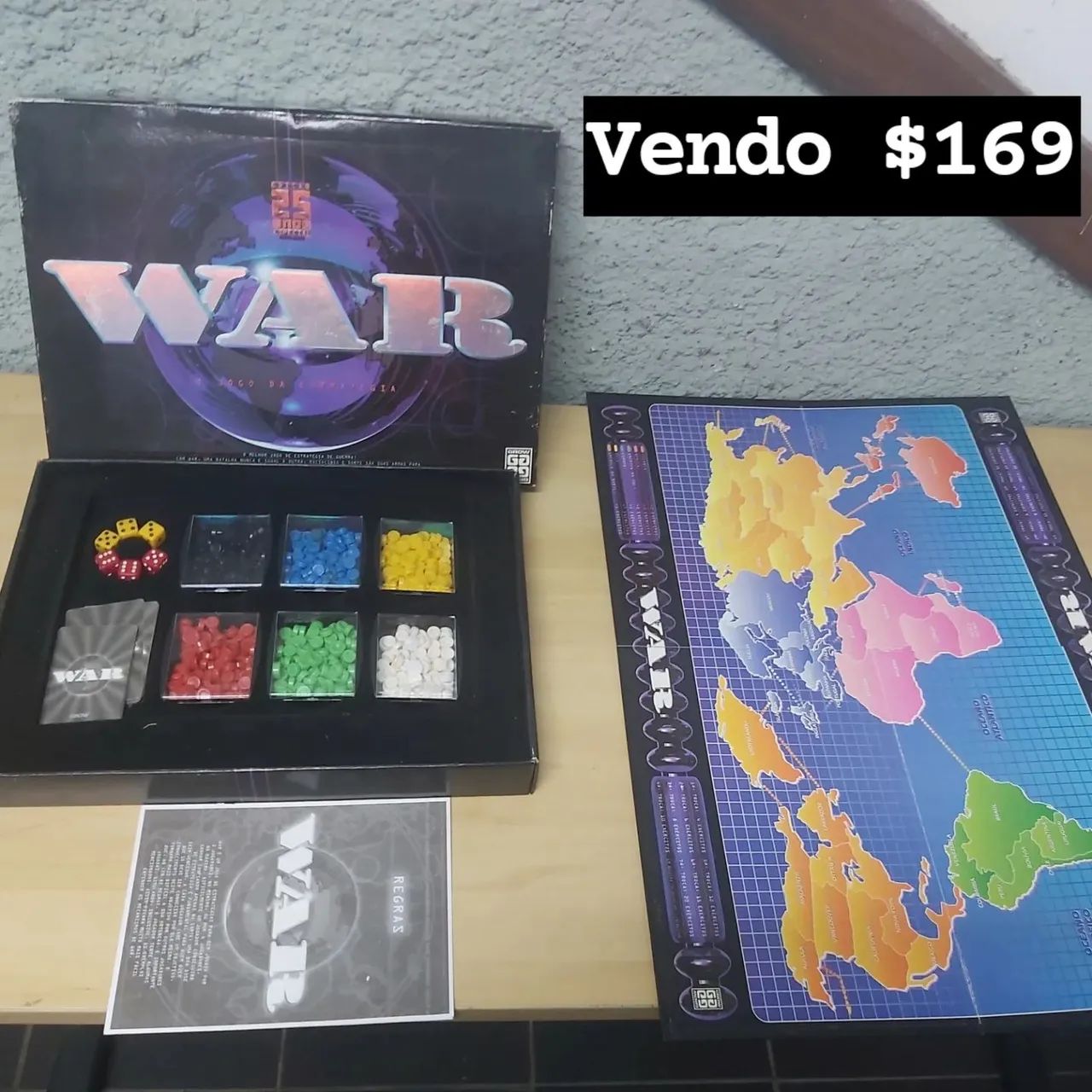 Seminovo Jogo de Tabuleiro War 