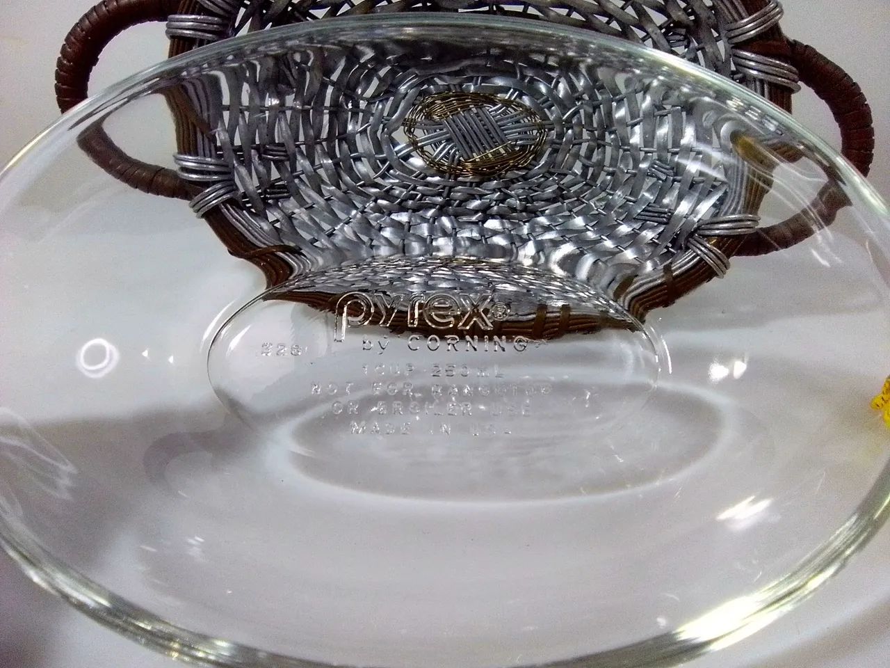 Antigo conjunto tigela e cesta - Pyrex  - Foto 5