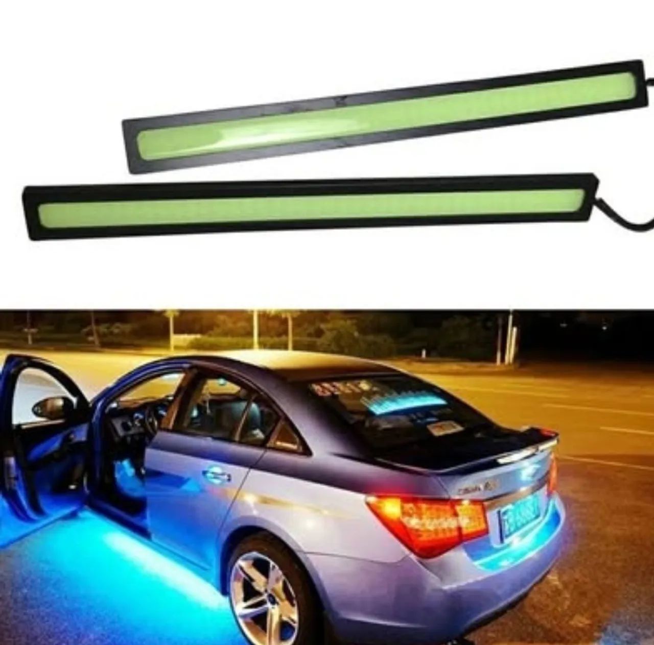 Barra de LED para carro - Iluminação azul - Foto 2