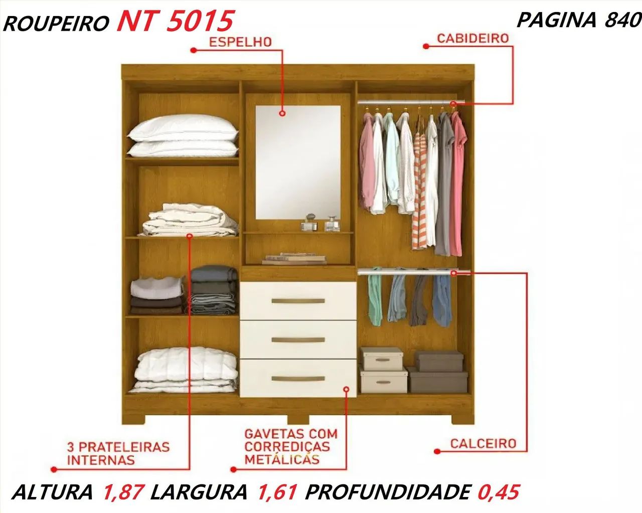 Guarda roupa de solteiro  - Foto 3