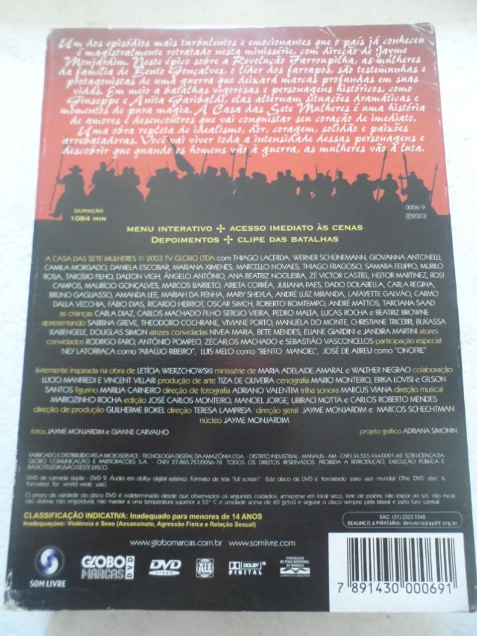 DVD Box A Casa Das Sete Mulheres 5 discos box nacional e original - Foto 2