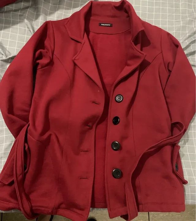 Casaco feminino vermelho