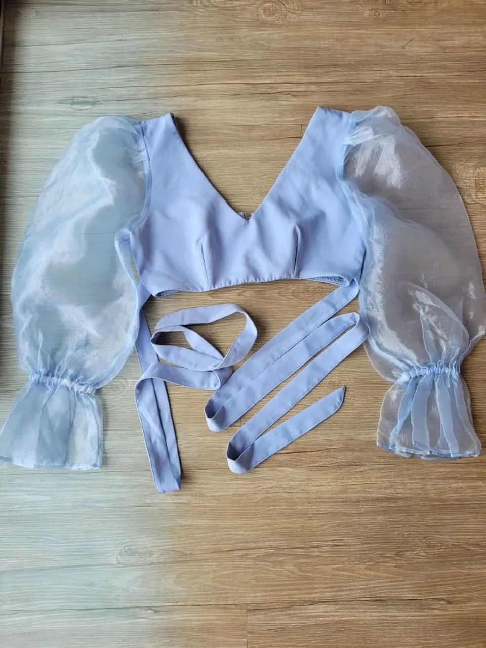 Cropped  Azul Claro Kylie Co.