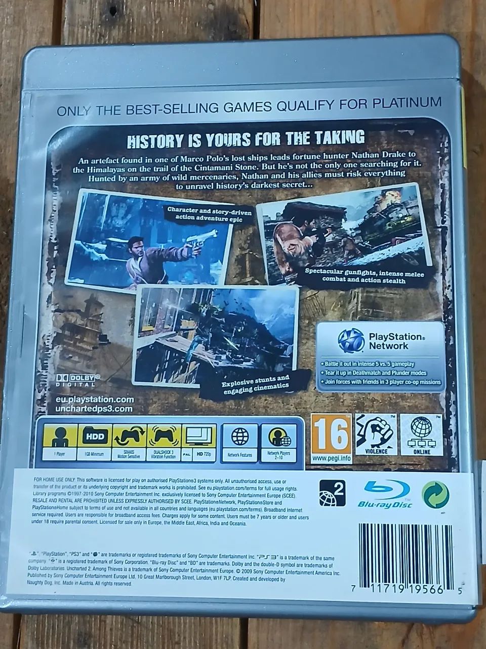 Jogo Ps3 Uncharted 2 alongamento thieves - Foto 2