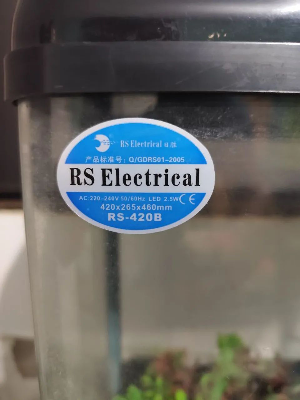 Aquário LED RS-420B 42x26,5x46cm