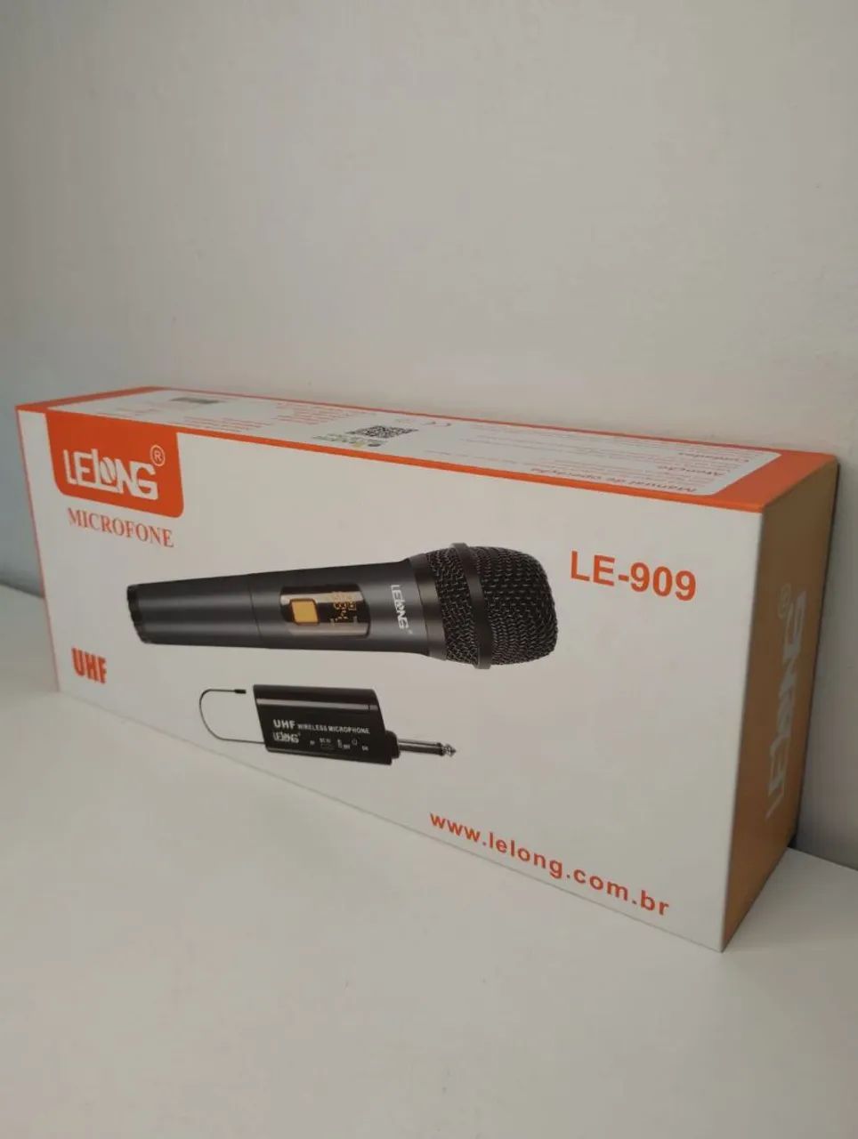 Microfone Sem Fio UHF LE-909 Lelong - Foto 2