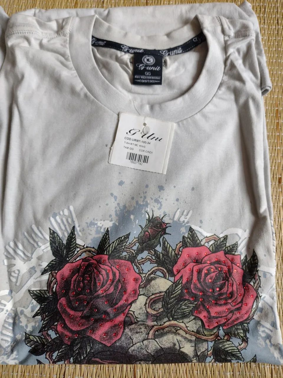 Camiseta G Unit - Caveira e Rosas - Foto 4