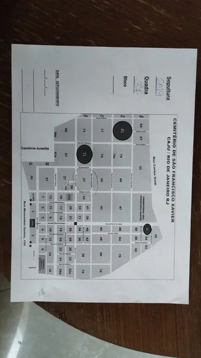 R$ 92.400 - Jazigo Perpétuo ( Cemitério do Caju - São Francisco Xavier)