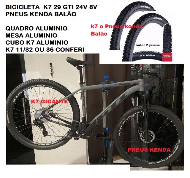 Bicicleta 29 Pneu Balão com Nota k7 2026 (não e rosca catraca)e k7 cassete