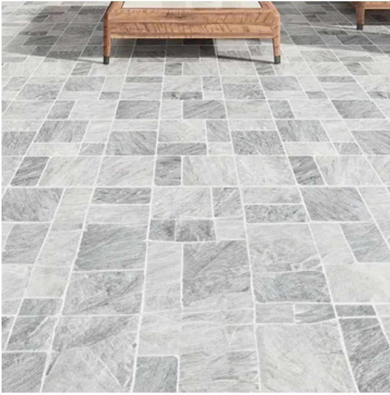 Piso Cerâmico Sevilha Externo 45X45cm Caixa 2,00m² Bold Cinza Holztek - Foto 2