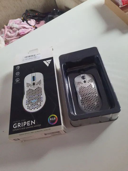 Kit Teclado Logitech G413 Carbon e Mouse Gamer Force One Gripen - Foto 6