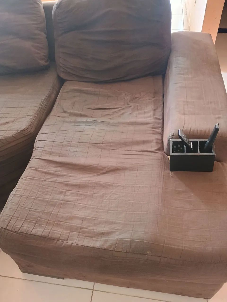 Sofá Modular Marrom Confortável - Foto 5