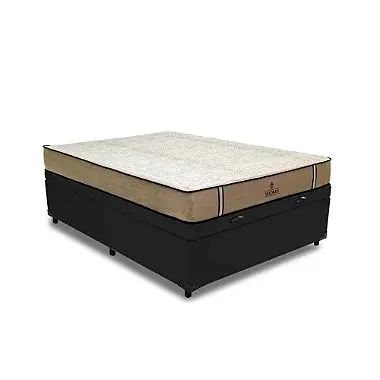 Baú casal Carioca + colchão d33 17 cm 100% Espuma Pasquale Paropas mega promoção  - Foto 3