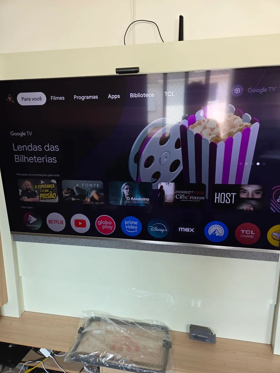 Smart TV 55" 4K Mini LED TCL 55C825 120Hz - Soundbar embutida - Foto 2