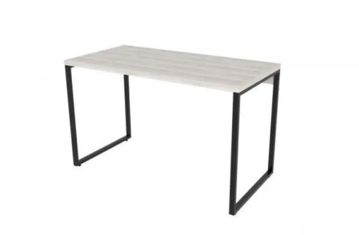 2 Mesas branco snow para escritorio estilo industrial