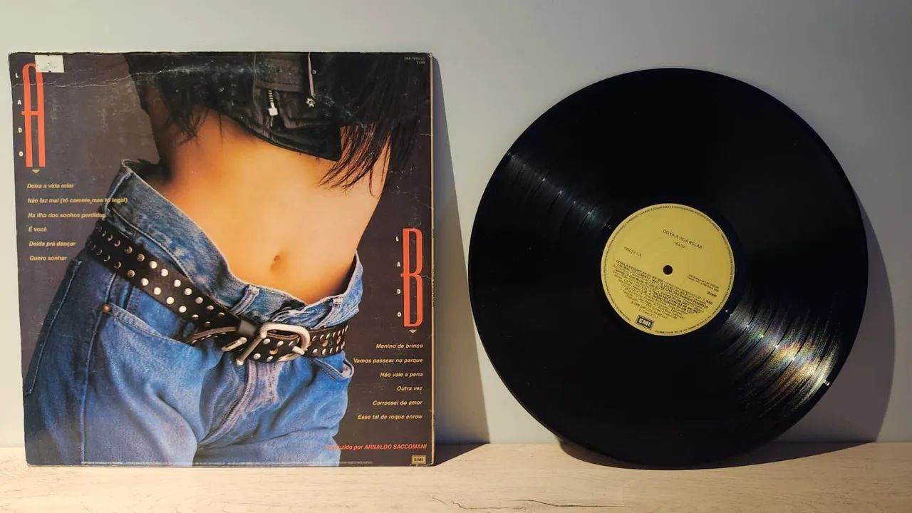 Disco de Vinil - Deixa a Vida Rolar - Mara Maravilha - Foto 2