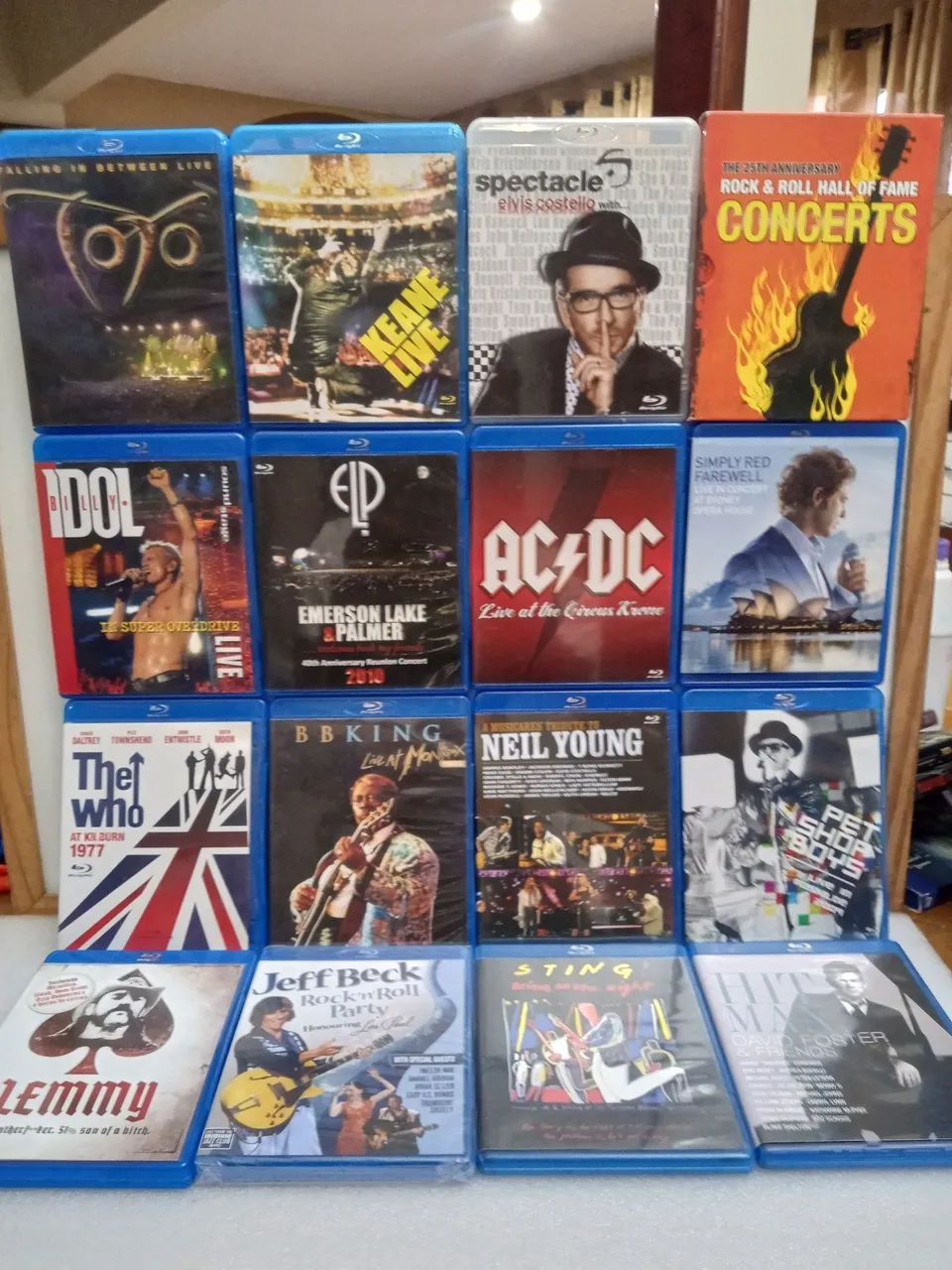 Coleção de Blu-Ray de Shows Musicais