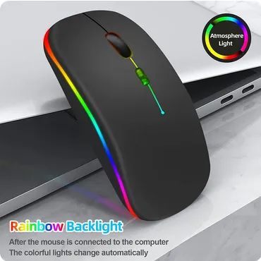 Mouse Sem Fio Dual Mode Compatível com Bluetooth 5.1 + 2.4Ghz