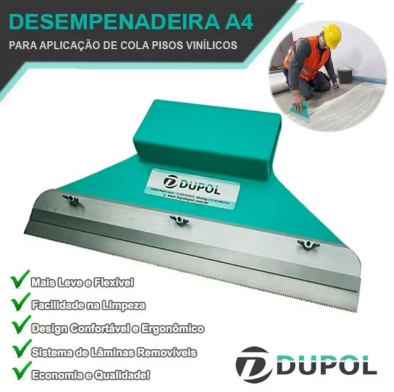 Kit Ferramentas para Aplicação de Pisos Vinílicos DUPOL - Foto 3
