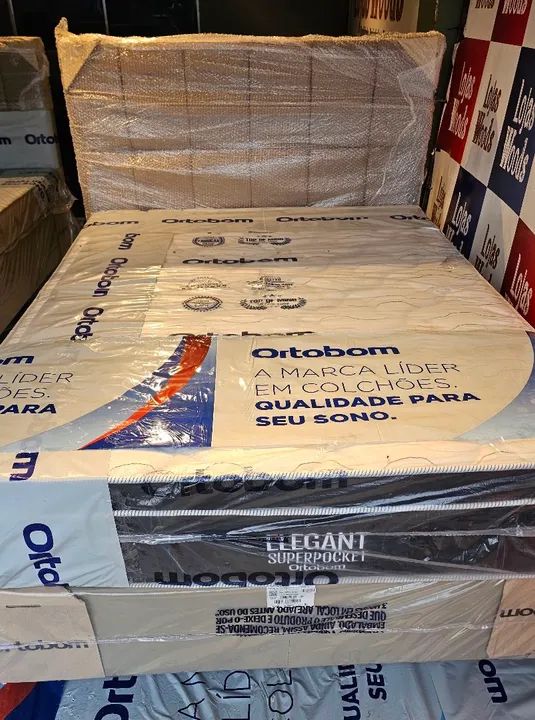 Cama Casal Elegant Superpocket Linha Premium Ortobom  - Foto 3