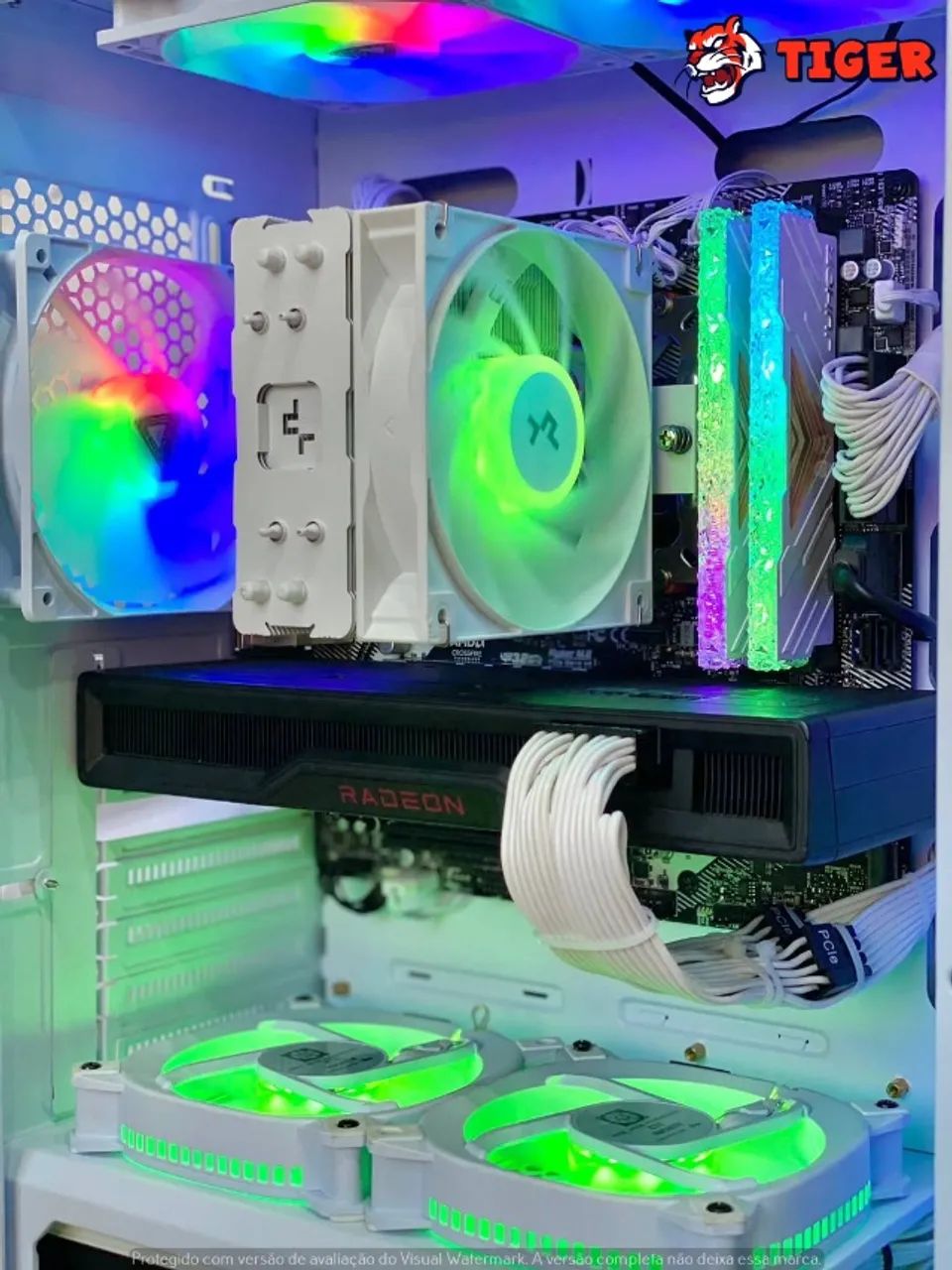 PC GAMER NOVO RYZEN 5 5600/ B550 ASROCK WIFI/ RX 6750XT 12GB - Foto 4