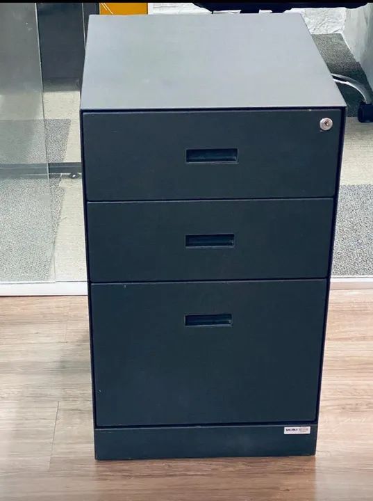 Gaveteiro aço preto fosco  - Foto 3