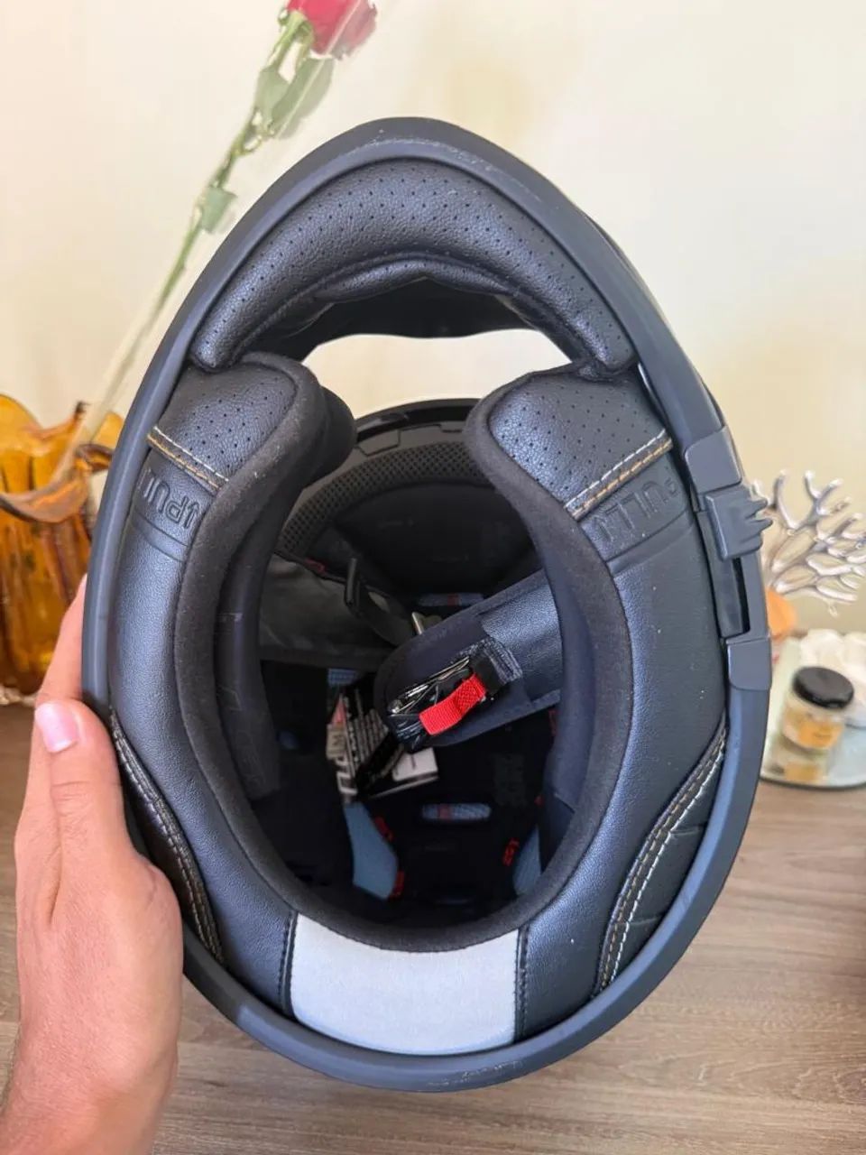 OPORTUNIDADE!!!! Capacete LS 2 Vector Tri-Composto Pouquíssimo Uso Tamanho 56  - Foto 5