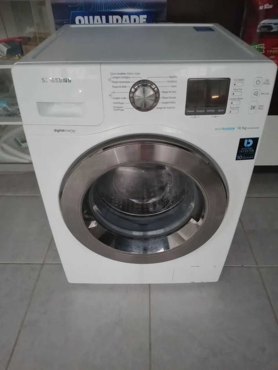  Vendo Máquina de Lavar Roupa Samsung 10,1kg Eco Bubble - Foto 5