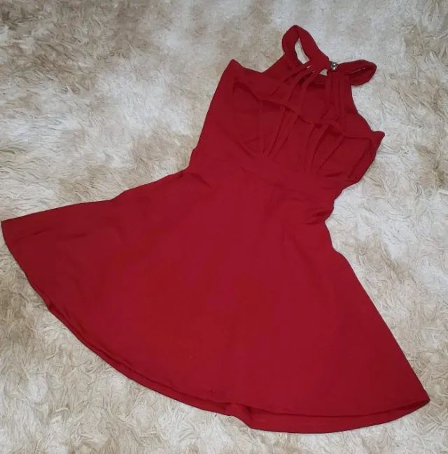Vestido (Cor VINHO) tamanho único. - Foto 3
