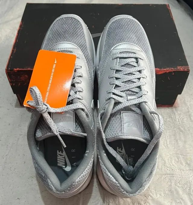 Tênis Air Max 1 '86 Metallic Silver 100% Original - Foto 5
