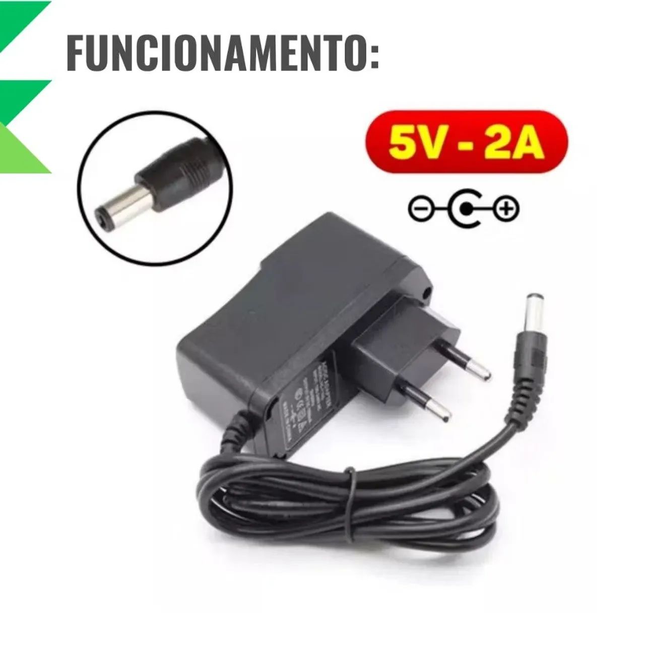 Fonte Carregador 5V 2A para Tv Box Roteador Modem