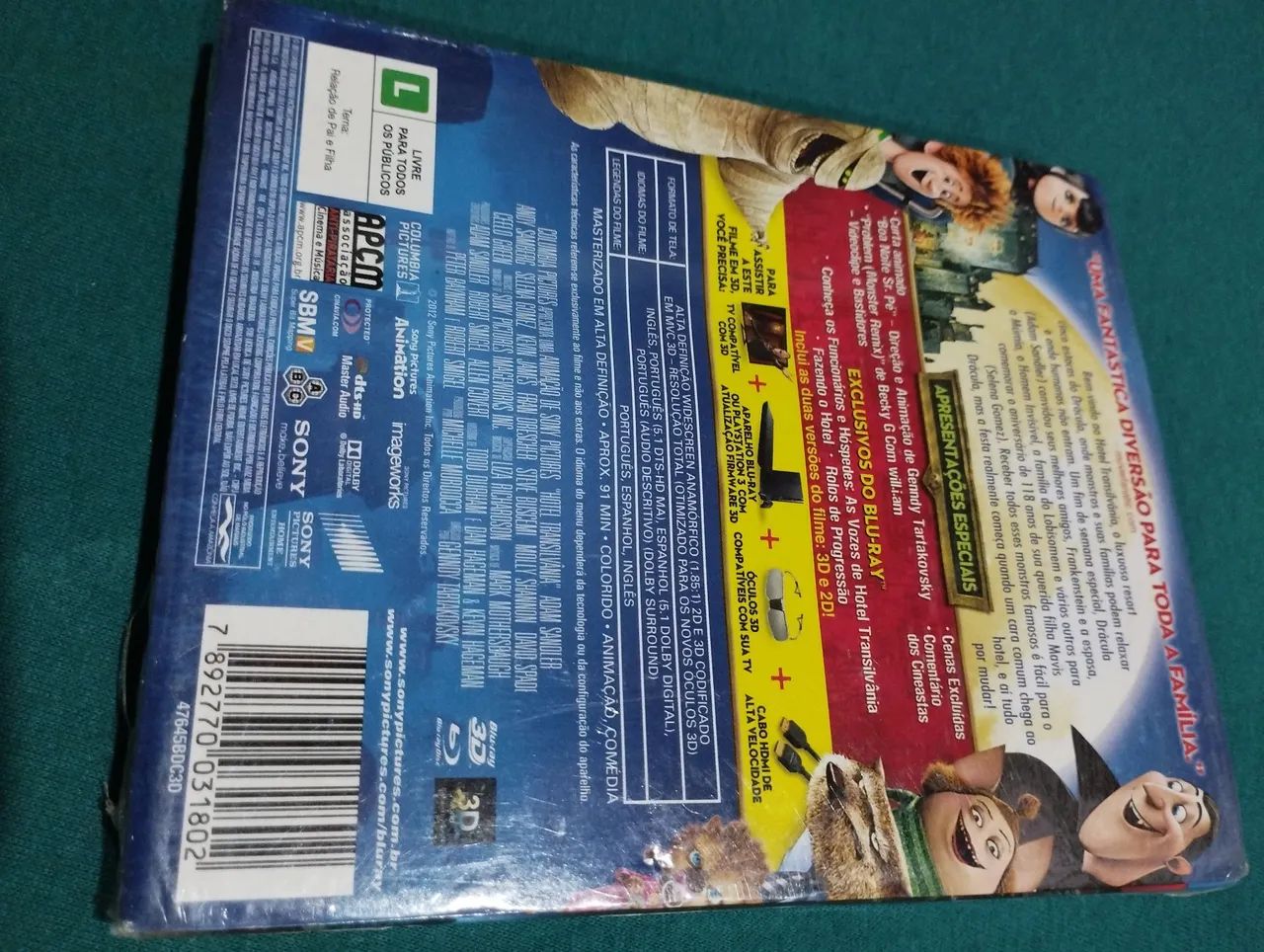 Blu-ray Hotel Transilvânia lacrado. - Foto 2